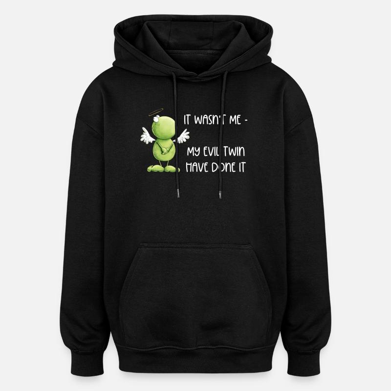 Frosch Engel Unschuld - Oversized Unisex Hoodie - Schwarz