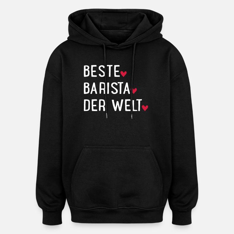 Meilleur Barista - Sweat à capuche oversize unisexe - noir
