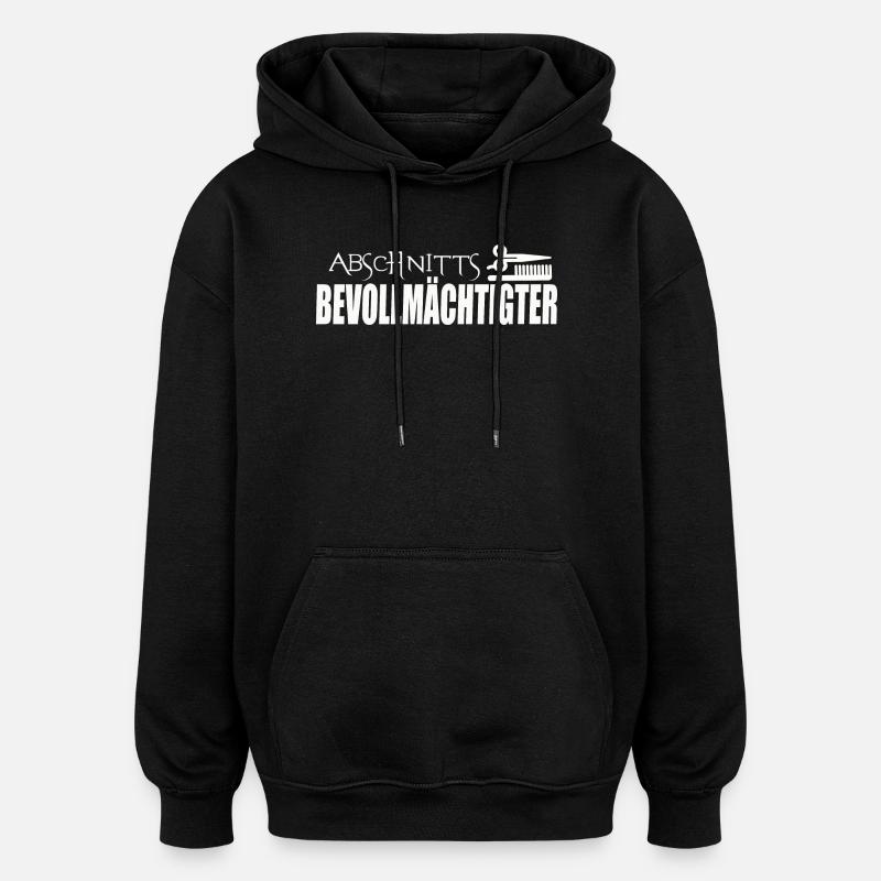 ABSCHNITTSBEVOLLMÄCHTIGTER - Oversized Unisex Hoodie - Schwarz