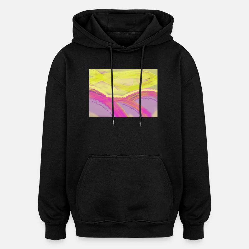 Trois Soleils - Sweat à capuche oversize unisexe - noir