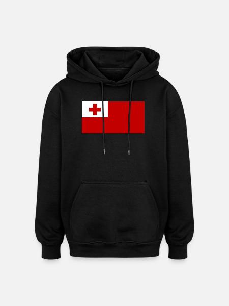 Tongo - Oversized Unisex Hoodie - black
