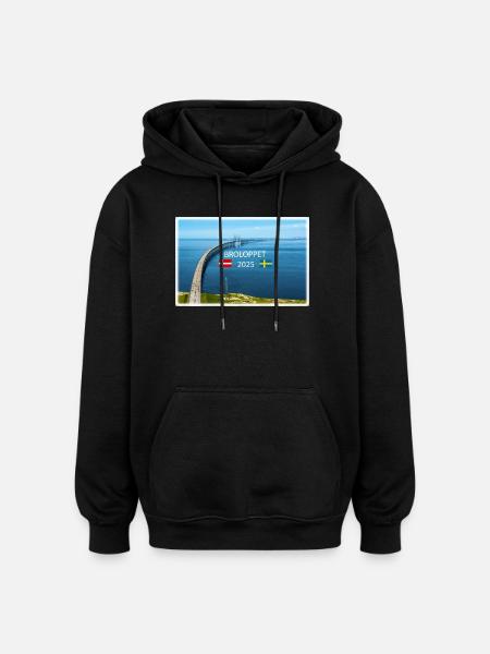 BROLOPPET 2025 - Sweat à capuche oversize unisexe - noir