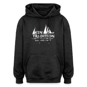 Segel Fest - Oversized Unisex Hoodie - Anthrazit - Vorne - Noah (186cm)