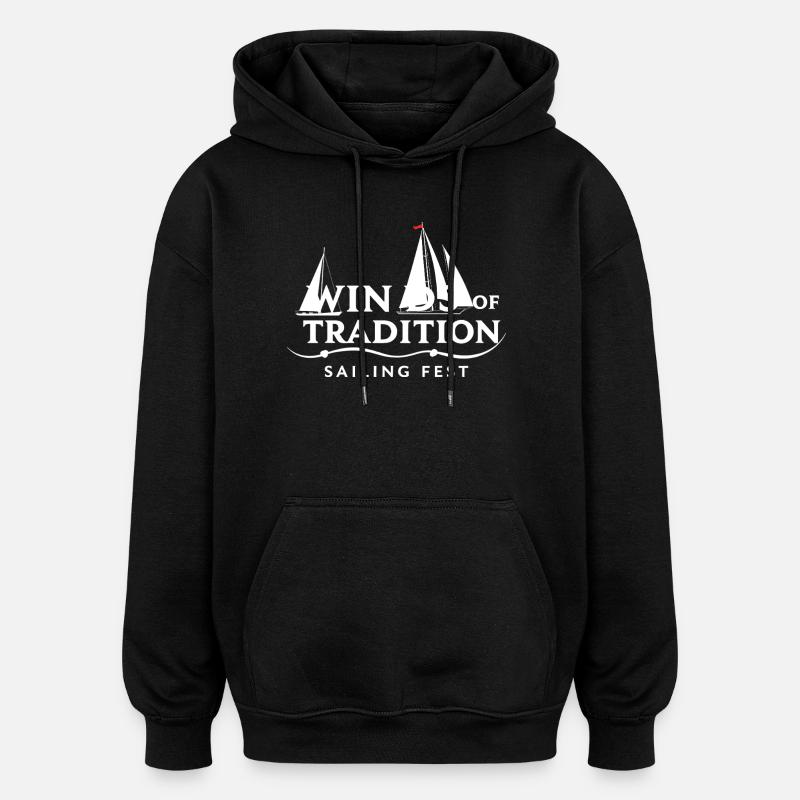 Segel Fest - Oversized Unisex Hoodie - Schwarz