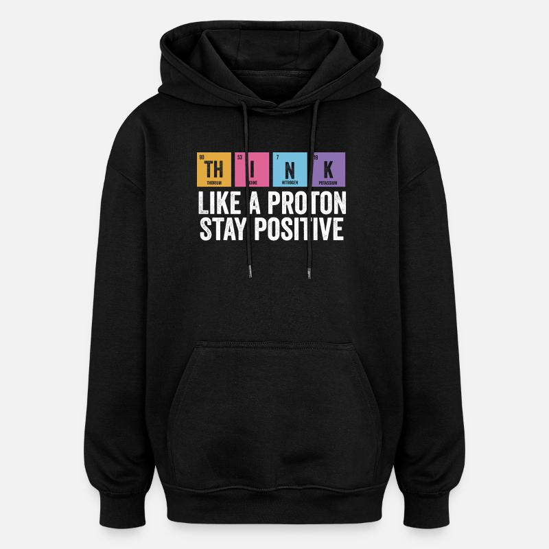 Physique Positif Séjour Fun - Sweat à capuche oversize unisexe - noir