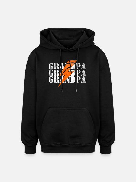 Basketball Blitz Power Design - Oversized Unisex Hoodie - black