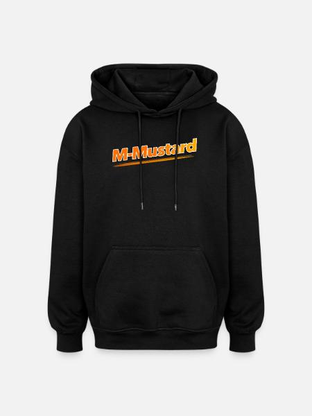 M-Senf - Oversized Unisex Hoodie - Schwarz