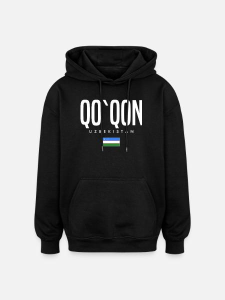 Qo'qon Usbekistan - Oversized Unisex Hoodie - Schwarz