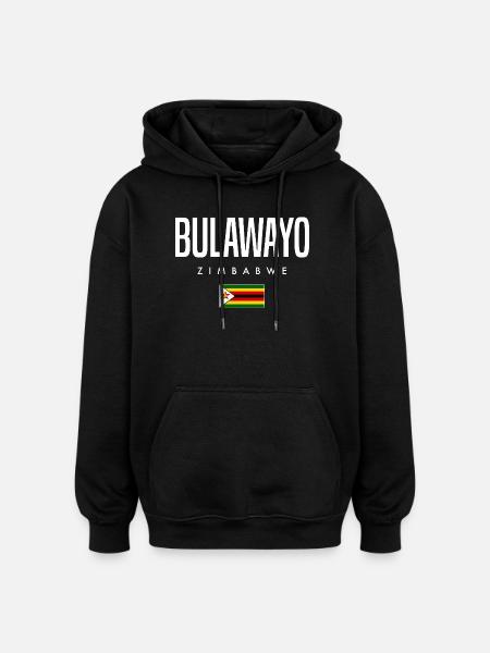 Bulawayo Zimbabwe - Oversized Unisex Hoodie - black