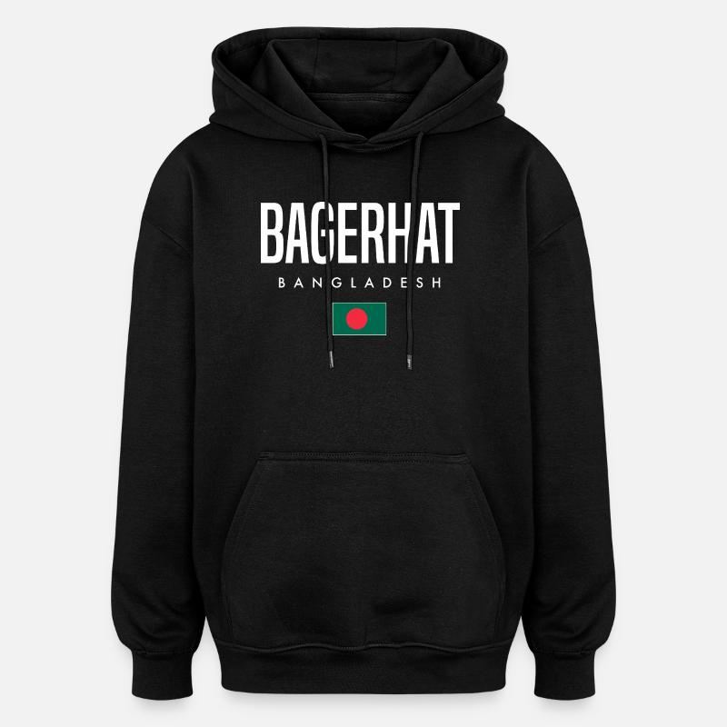 Bagerhat Bangladesch - Oversized Unisex Hoodie - Schwarz