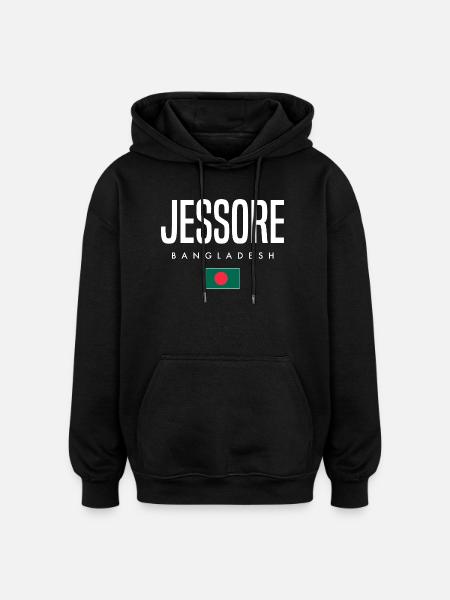 Jessore Bangladesh - Oversized Unisex Hoodie - black