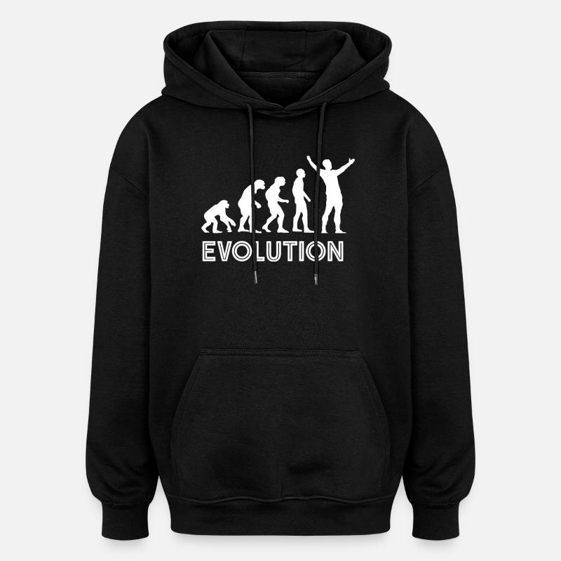 Jude Evolution  - Sweat à capuche oversize unisexe - noir