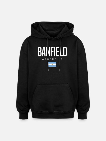 Banfield Argentinien Argentinier - Oversized Unisex Hoodie - Schwarz