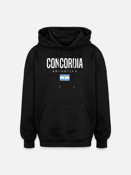 Concordia Argentina Argentinian - Oversized Unisex Hoodie - black
