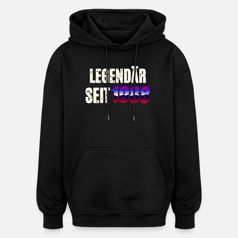 Legendär seit 1988 - Oversized Unisex Hoodie - Schwarz