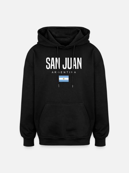 San Juan Argentinien Argentinier - Oversized Unisex Hoodie - Schwarz