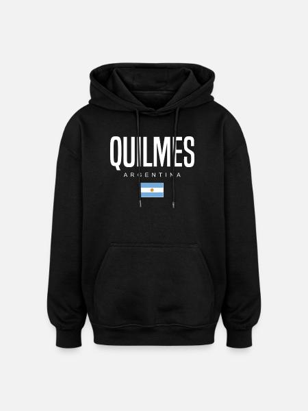 Quilmes Argentinien Argentinier - Oversized Unisex Hoodie - Schwarz