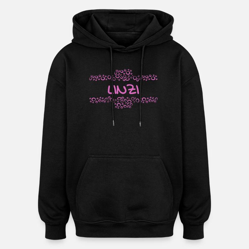 Gift for Linzi - Oversized Unisex Hoodie - black