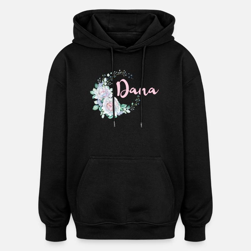Pour Dana - Sweat à capuche oversize unisexe - noir