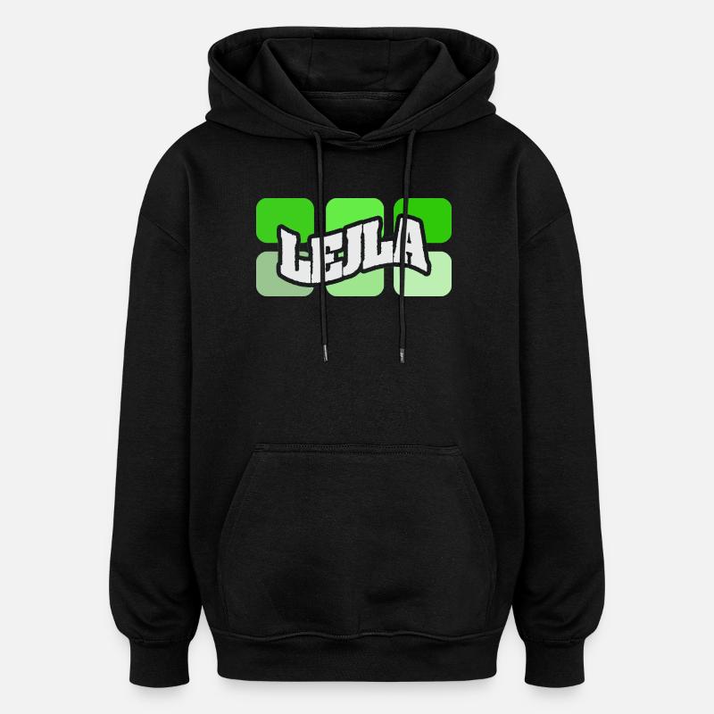 Lejla - Oversized Unisex Hoodie - Schwarz