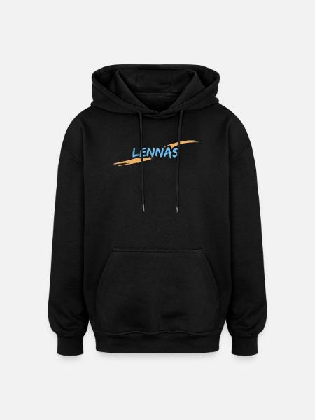 Lennas Lennas - Oversized Unisex Hoodie - black