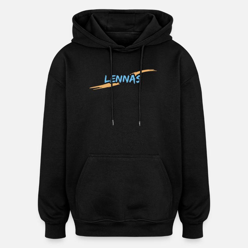 Lennas Lennas - Oversized Unisex Hoodie - black