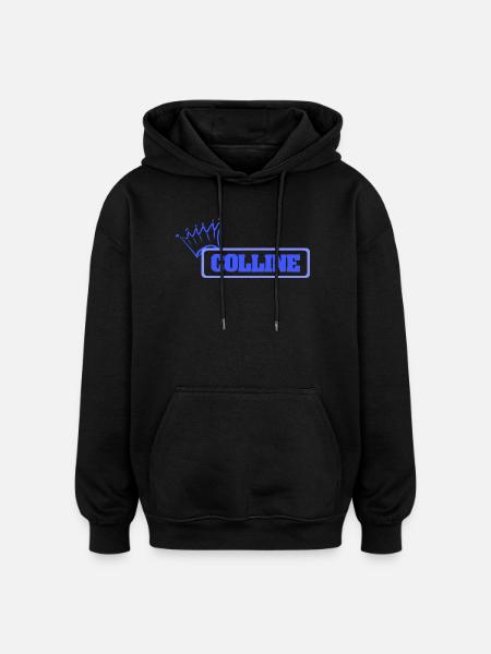Sœur Colline - Sweat à capuche oversize unisexe - noir