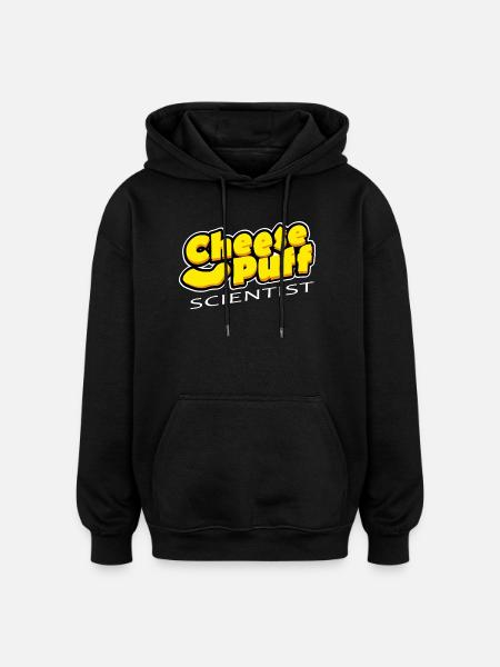 Scientiste Puff Fromage - Sweat à capuche oversize unisexe - noir