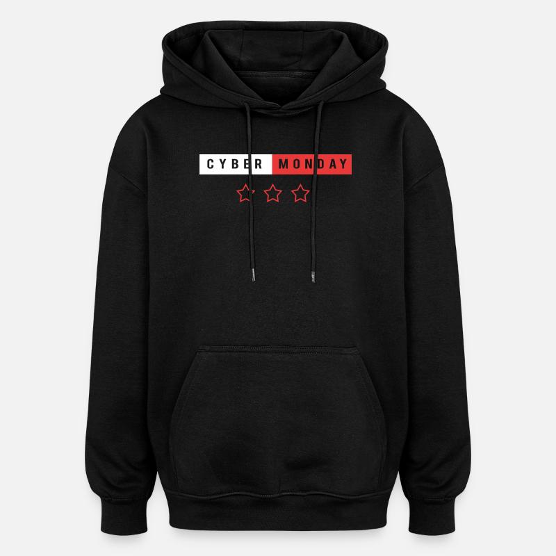 Kaufrausch Cyber Monday - Oversized Unisex Hoodie - Schwarz