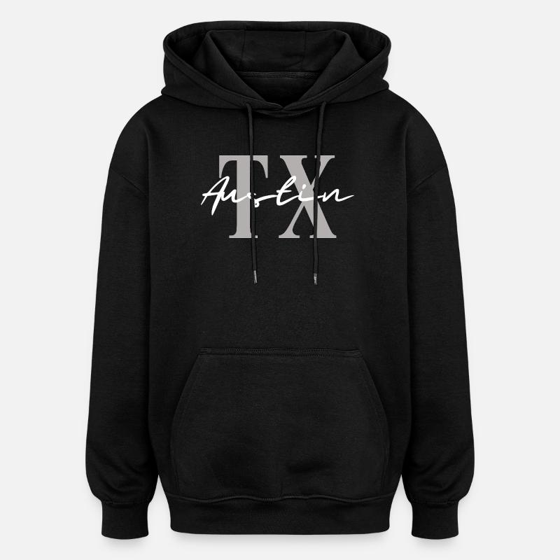 Austin, Texas, Texas - Oversized Unisex Hoodie - Schwarz