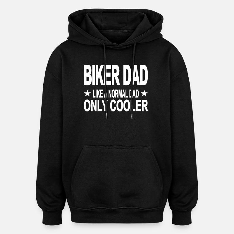 Vater - Oversized Unisex Hoodie - Schwarz