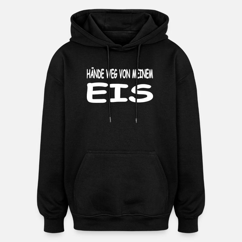 Eis - Oversized Unisex Hoodie - black
