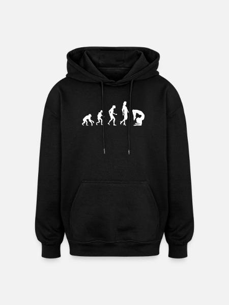Quote for a contortionist - Oversized Unisex Hoodie - black