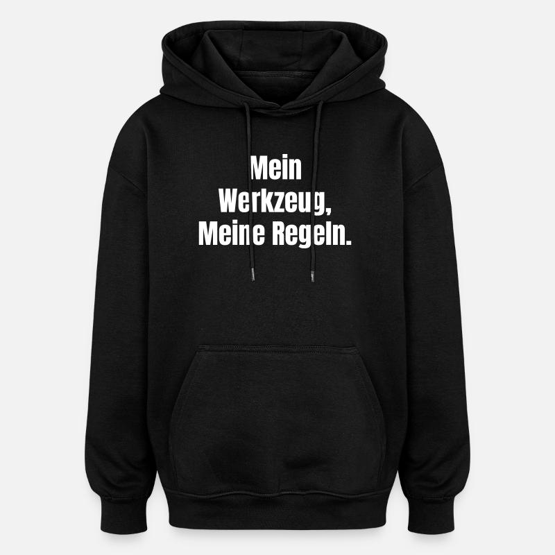 Mes outils Mes règles - Sweat à capuche oversize unisexe - noir