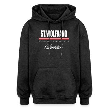 St. Wolfgang - Oversized Unisex Hoodie - Anthrazit - Vorne - Noah (186cm)