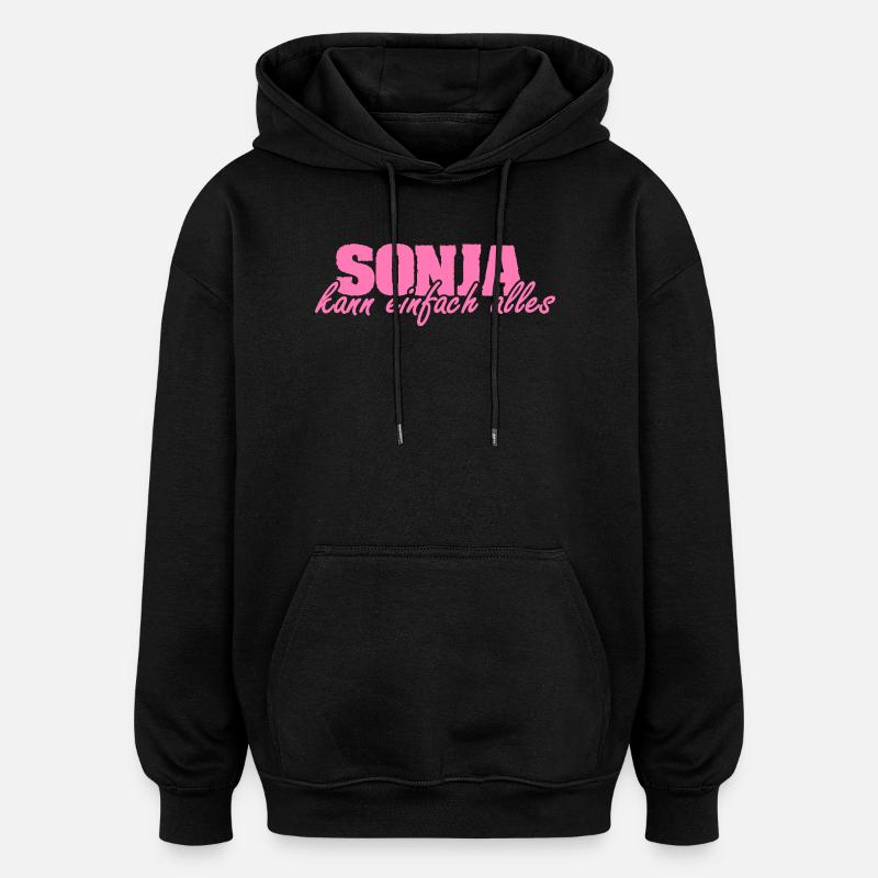 Ms. Sonja - Oversized Unisex Hoodie - black