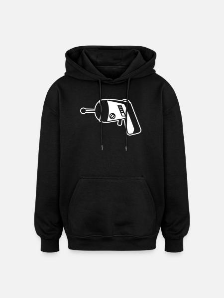 Phaser Pistol Space – Geek & Sci-Fi T-Shirt - Oversized Unisex Hoodie - black