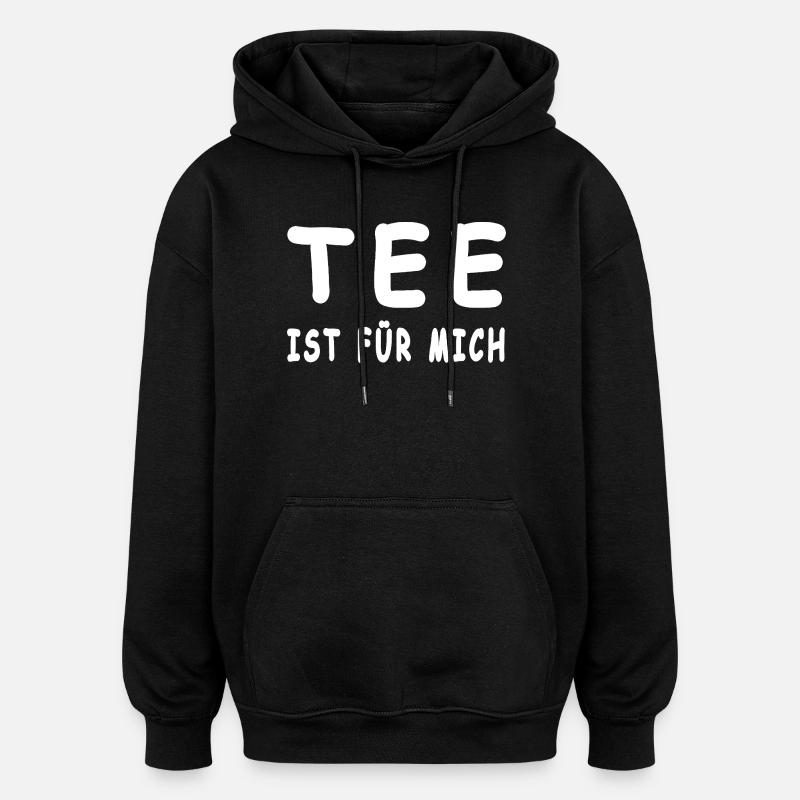 Thé - Sweat à capuche oversize unisexe - noir