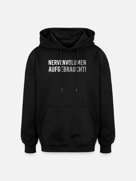 Nerve volume used up - Oversized Unisex Hoodie - black