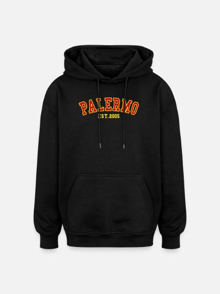 Palermo Est.2005 - Oversized Unisex Hoodie - black