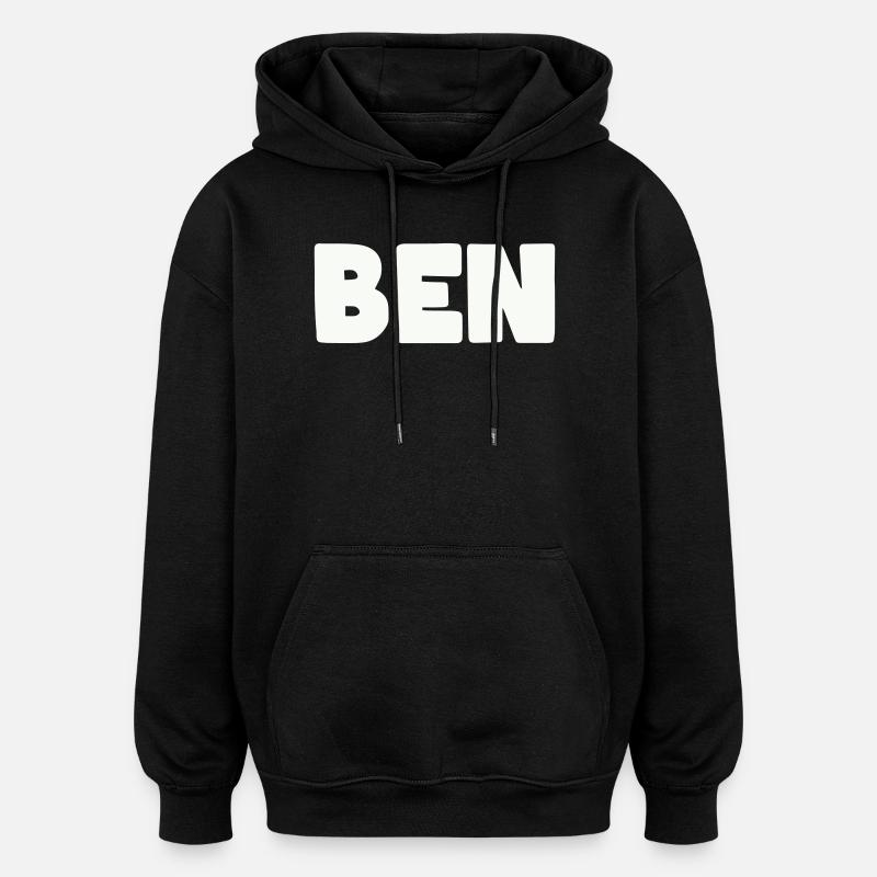 Nom Ben - Sweat à capuche oversize unisexe - noir
