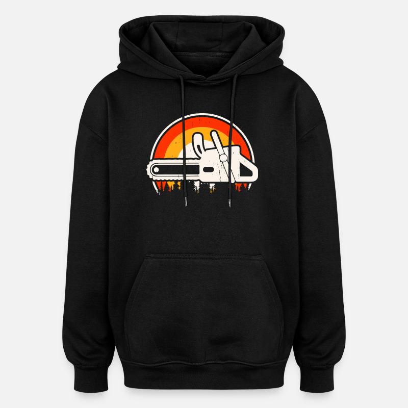 Ébéniste Ébéniste Cadeau Menuisier - Sweat à capuche oversize unisexe - noir