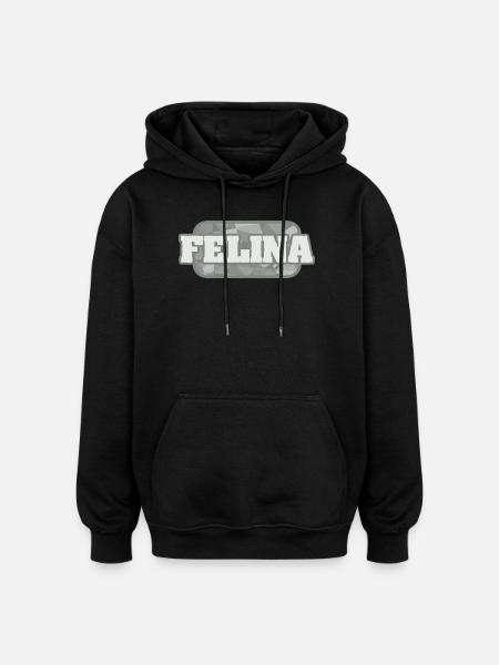 Felina comme santé - Sweat à capuche oversize unisexe - noir