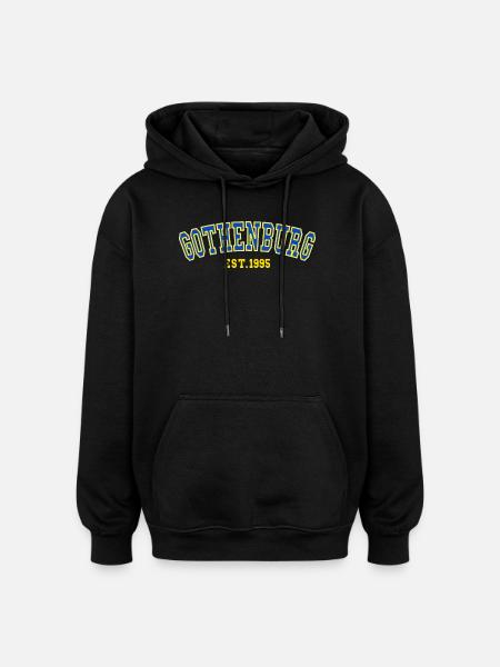 Gothenburg Est. 1995 - Oversized Unisex Hoodie - black