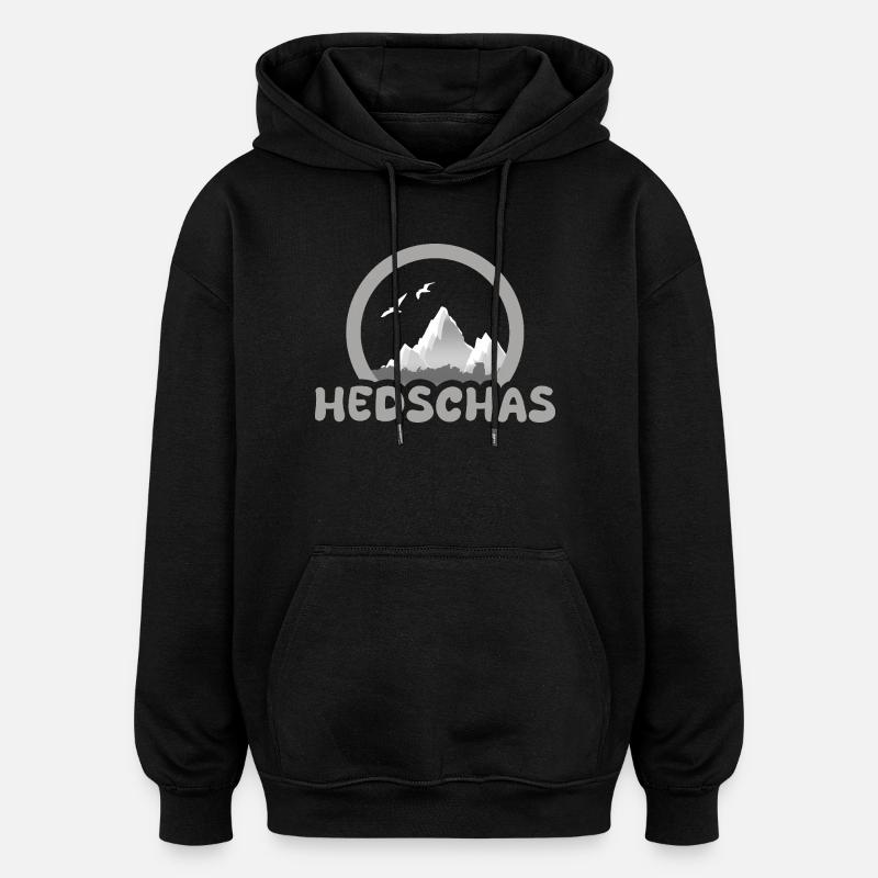 Trekking Hedschas - Oversized Unisex Hoodie - Schwarz