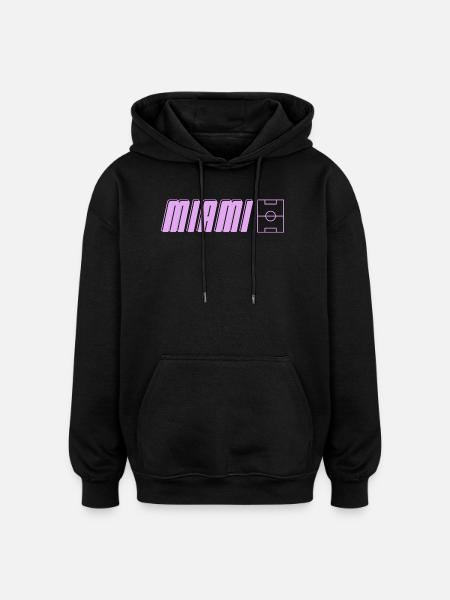 Miami Soccer Passion - Oversized Unisex Hoodie - black
