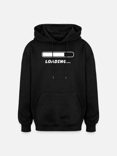 Loading - Oversized Unisex Hoodie - black