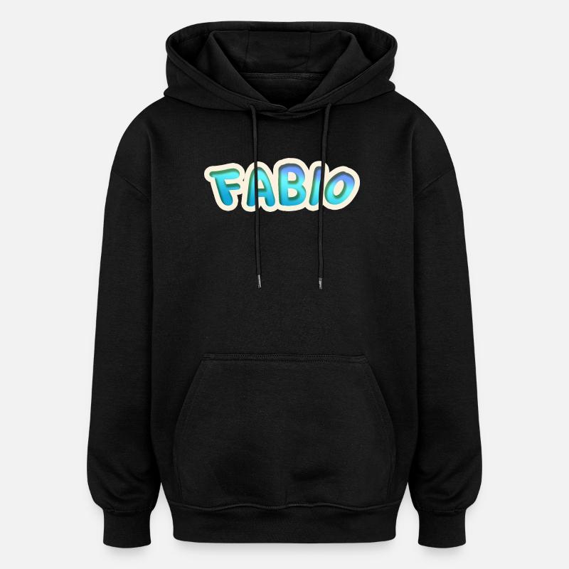 Fabio as a job - Oversized Unisex Hoodie - black