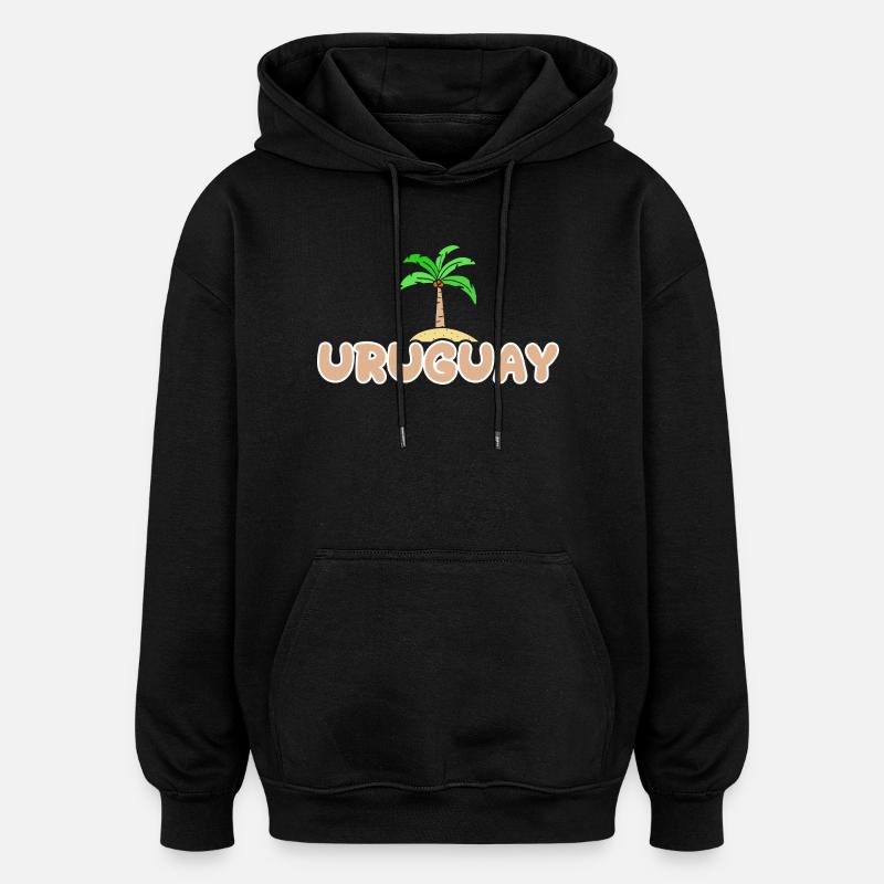 Uruguay als Uruguay - Oversized Unisex Hoodie - Schwarz