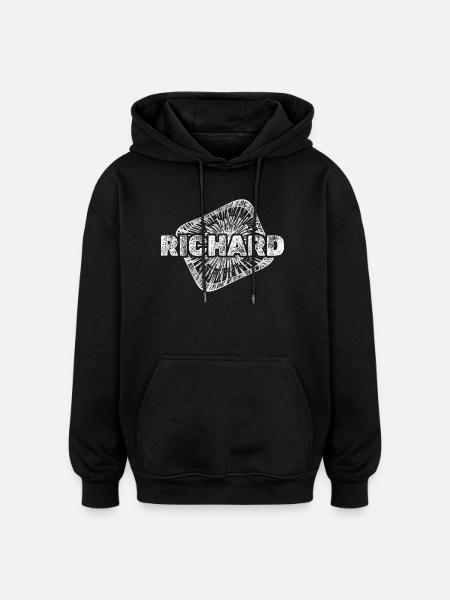 Impression du logo RICHARD Ray - Sweat à capuche oversize unisexe - noir